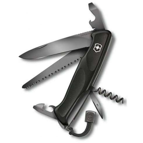 VICTORINOX Ranger Grip 55 Onyx Black multifunkciós svájci bicska - 0-9563-C31P