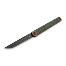 BÖKER PLUS Kaizen Green Canvas Micarta zsebkés - 01BO391