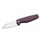VIPER TECNOCUT Dan2 Burgundy Micarta zsebkés - 01VP199
