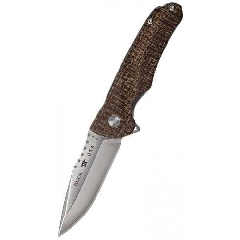 BUCK Sprint Pro burlap micarta zsebkés