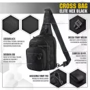 M-TAC Cross Elite Hex Black hátizsák