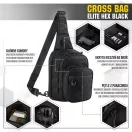 M-TAC Cross Elite Hex Black hátizsák
