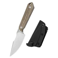 KIZER Mini Harpoon Maverick Customs AEB-L Micarta Fixpengés