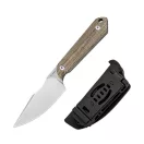 KIZER Mini Harpoon Maverick Customs AEB-L Micarta Fixpengés