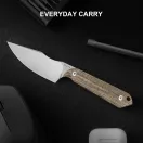 KIZER Mini Harpoon Maverick Customs AEB-L Micarta Fixpengés