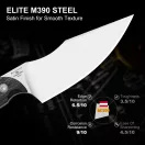 KIZER Mini Harpoon M390 Carbon Fiber fixpengés