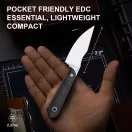 KIZER Mini Harpoon M390 Carbon Fiber fixpengés