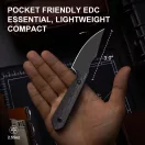 KIZER Mini Harpoon S45VN Fat Carbon fixpengés