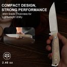 KIZER Begleiter Fix 3V Burlap Micarta túlélőkés -  1045MD1