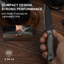 KIZER Begleiter Fix 3V Micarta Sheepfoot túlélőkés