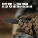 KIZER Little Rhino D2 G-10 Olive and Black fixpengés - 1065A3