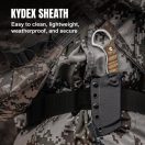 KIZER Little Rhino AEB-L Burlap Micarta fixpengés - 1065A4