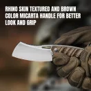 KIZER Little Rhino AEB-L Burlap Micarta fixpengés