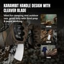 KIZER Little Rhino AEB-L Burlap Micarta fixpengés - 1065A4