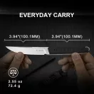 KIZER Kwaiken Black G-10 fixpengés