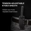 KIZER Kwaiken Black G-10 fixpengés