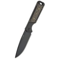   KIZER Militaw Jonathan Styles S35VN Aluminium + Gold Fat Carbon fixpengés
