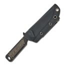 KIZER Militaw Jonathan Styles S35VN Aluminium + Gold Fat Carbon fixpengés