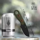 KIZER Beaver OD G-10 Black fixpengés