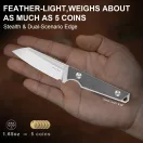 KIZER Phasmids Micarta fixpengés