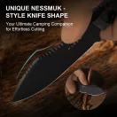 KIZER Rook 10V Black Coating Richlite fixpengés