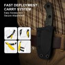 KIZER Rook 10V Black Coating Richlite fixpengés - 1090A1