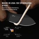 KIZER Rook 10V Black Coating Richlite fixpengés - 1090A1