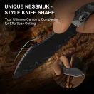 KIZER Rook 3-layer Acid-washed Norplex UltreX Micarta fixpengés