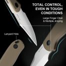 KIZER Drop Bear Fix AEB-L Satin Brown G-10 Fixpengés - 1092A2