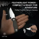 KIZER Drop Bear Fix S45VN Satin Richlite Fixpengés