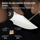 KIZER Drop Bear Fix S45VN Satin Richlite Fixpengés - 1092A3