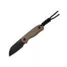 KIZER Drop Bear Fix AEB-L Black Stonewashed Brown Micarta Fixpengés