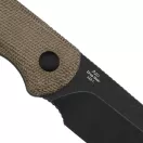 KIZER Drop Bear Fix AEB-L Black Stonewashed Brown Micarta Fixpengés