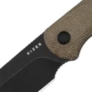 KIZER Drop Bear Fix AEB-L Black Stonewashed Brown Micarta Fixpengés
