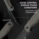 KIZER Drop Bear Fix S45VN Matte DLC Ultra Norplex UltreX Micarta Fixpengés - 1093A3