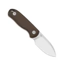 KIZER Drop Bear Fix 14C28N Satin Norplex UltreX Brown Micarta Fixpengés - 1094A2