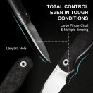 KIZER Drop Bear Fix M390 Satin CF Fixpengés - 1094A3