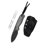 KIZER Drop Bear Fix S45VN Matte DLC Ultra Micarta Fixpengés - 1094A4