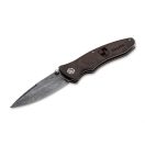 BÖKER Tirpitz Damascus Wood zsebkés
