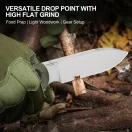 KIZER Drop Bear Fix 3 Green Micarta Fixpengés