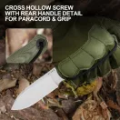KIZER Drop Bear Fix 3 Green Micarta Fixpengés