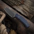KIZER Bulldog Fix Brown G-10 Black Stonewash fixpengés - 1116A2