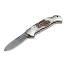 BÖKER Scout Spearpoint Stag Damascus zsebkés - 112201DAM