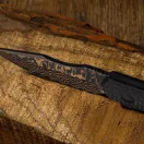 KIZER Bone Copper Damascus fixpengés