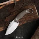 KIZER Cabox II Brown Micarta karambit - 1128A2