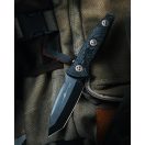 MICROTECH Socom Alpha Mini T/E BLK DLC CF Signature series taktikai kés - 114M-1DLCCFS