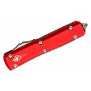MICROTECH Ultratech Warhound Stonewash Red SS OTF rugós bicska - 119W-10RDS