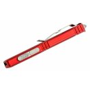 MICROTECH Ultratech Warhound Stonewash Red SS OTF rugós bicska - 119W-10RDS