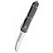 MICROTECH Ultratech Warhound Stonewash Black SS OTF rugós bicska - 119W-10S