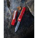 MICROTECH Ultratech S/E Stonewash Standard Red OTF rugós bicska